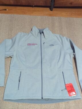 Women's The North Face Apex Barrir Jacket In Light Grey Size XXL NWT